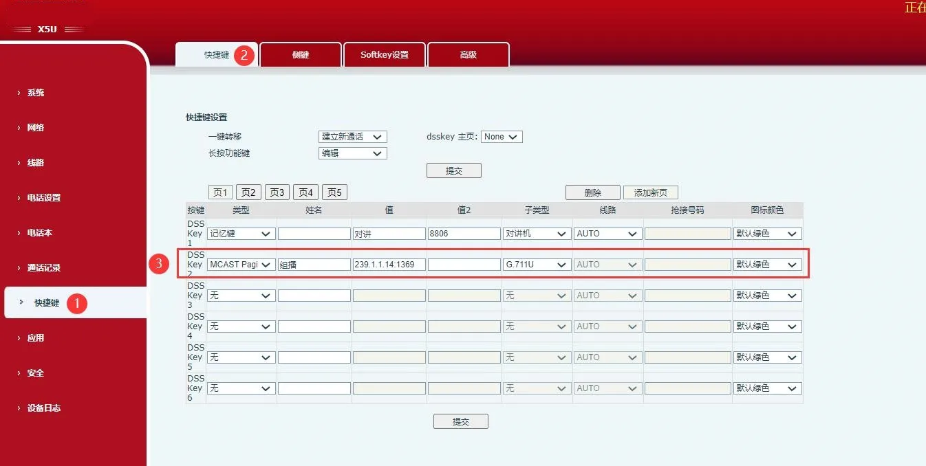 Configuración del remitente de multidifusión