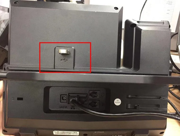 Insérez le lecteur USB
