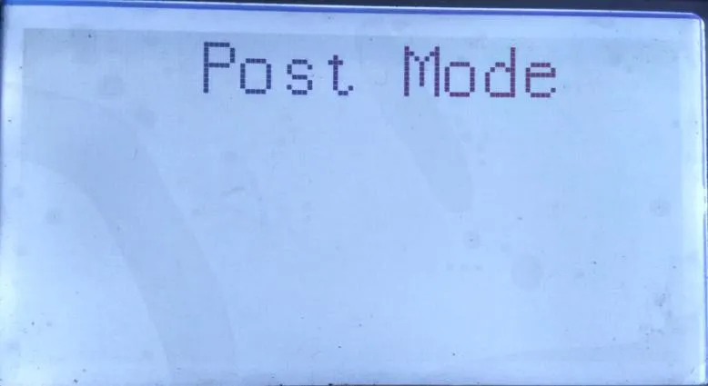 Téléphone en mode POST