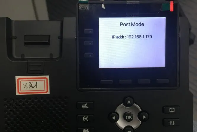 Téléphone en mode POST
