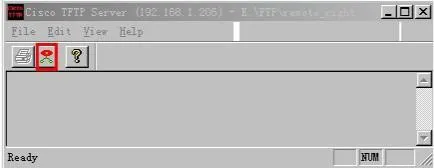 Interface du logiciel TFTP