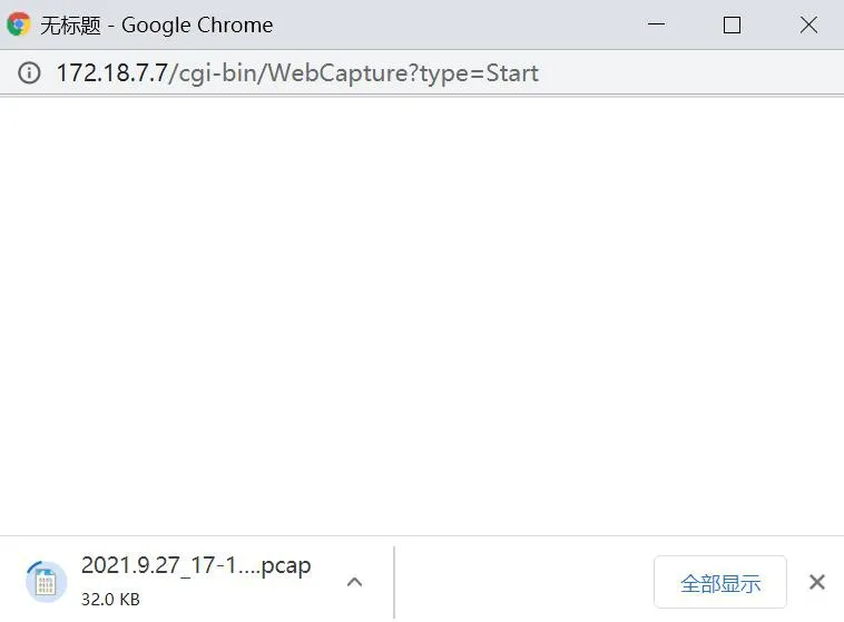 Téléchargement du fichier de capture