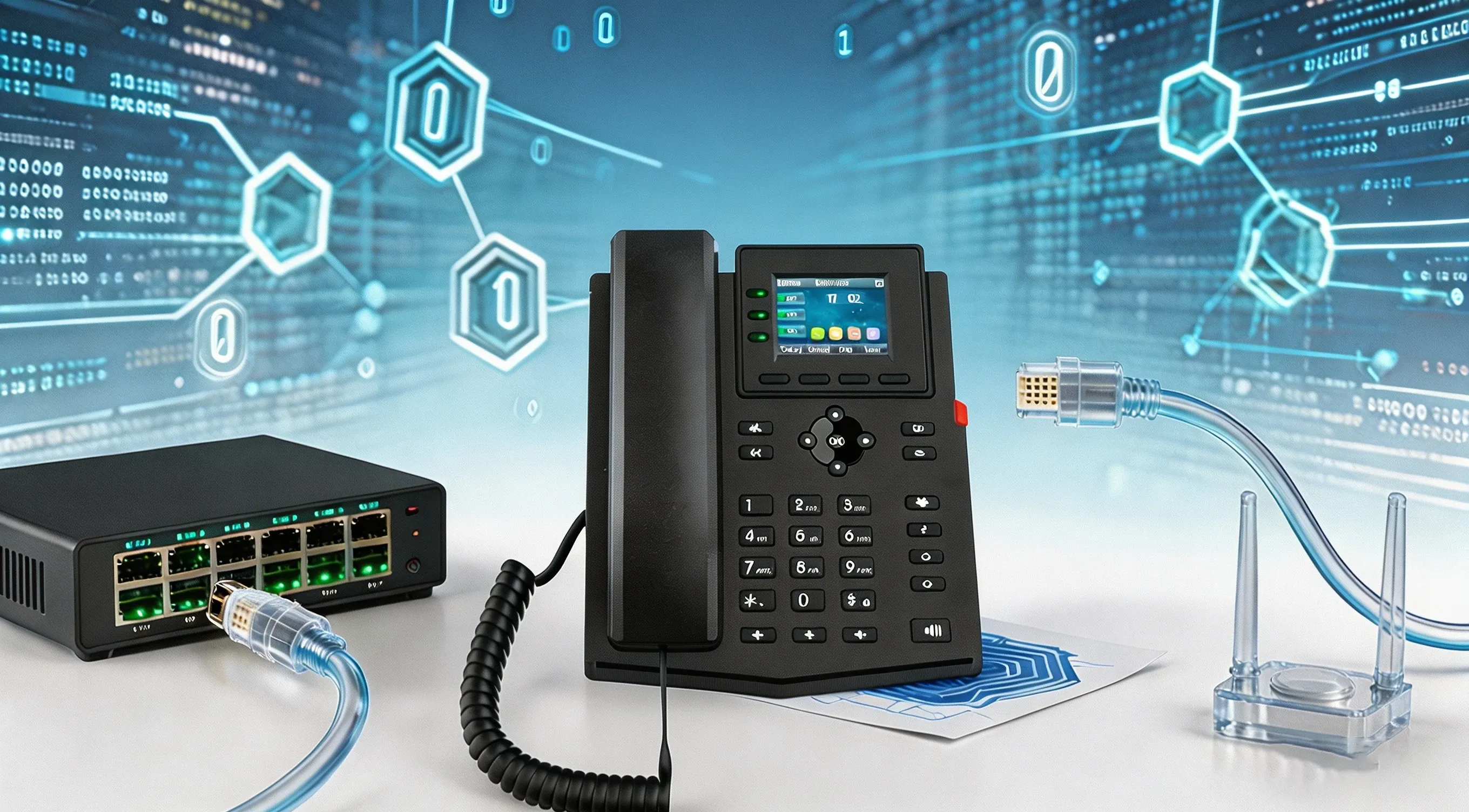 Commutateur Ethernet administrable fournissant l’alimentation PoE+ aux téléphones IP, points d’accès sans fil et caméras de sécurité via un câblage structuré