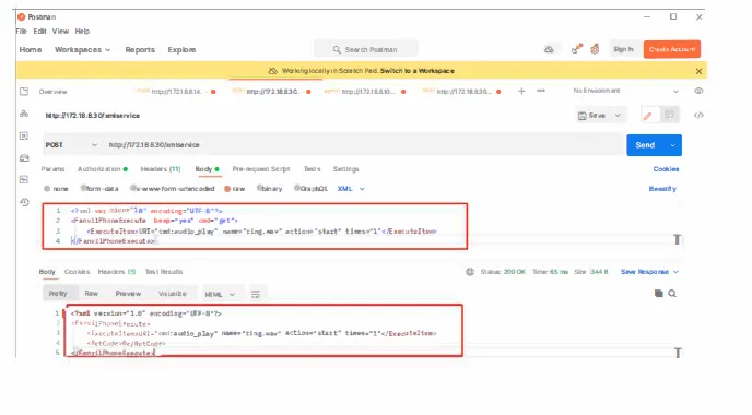 Test de lecture par HTTP API