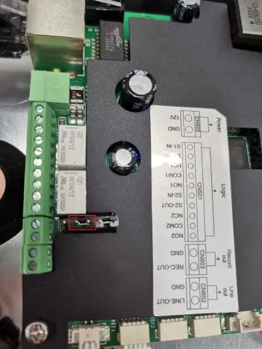 Schéma de connexion du cavalier
