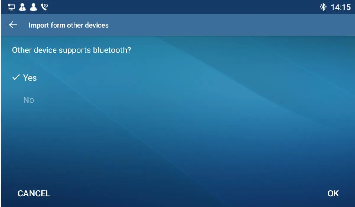 Sélectionner un périphérique Bluetooth