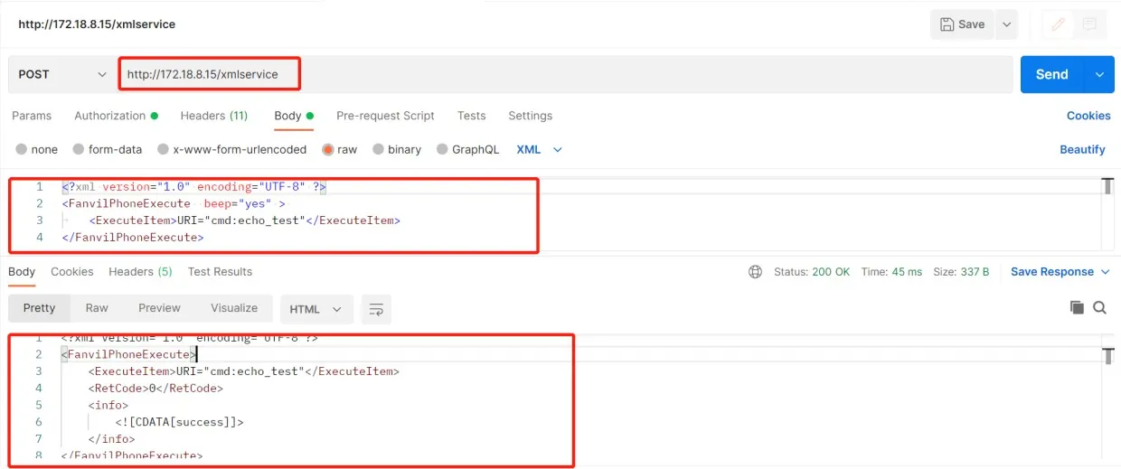 Autotest audio HTTP API
