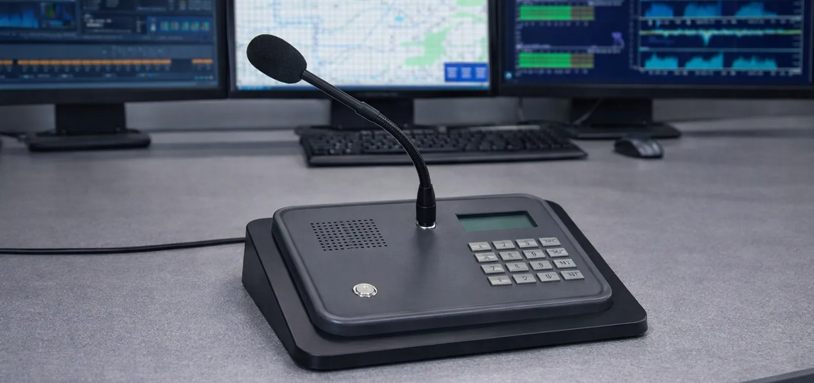 Micro SIP GP100 sur un bureau pour la pagination et la diffusion par interphone