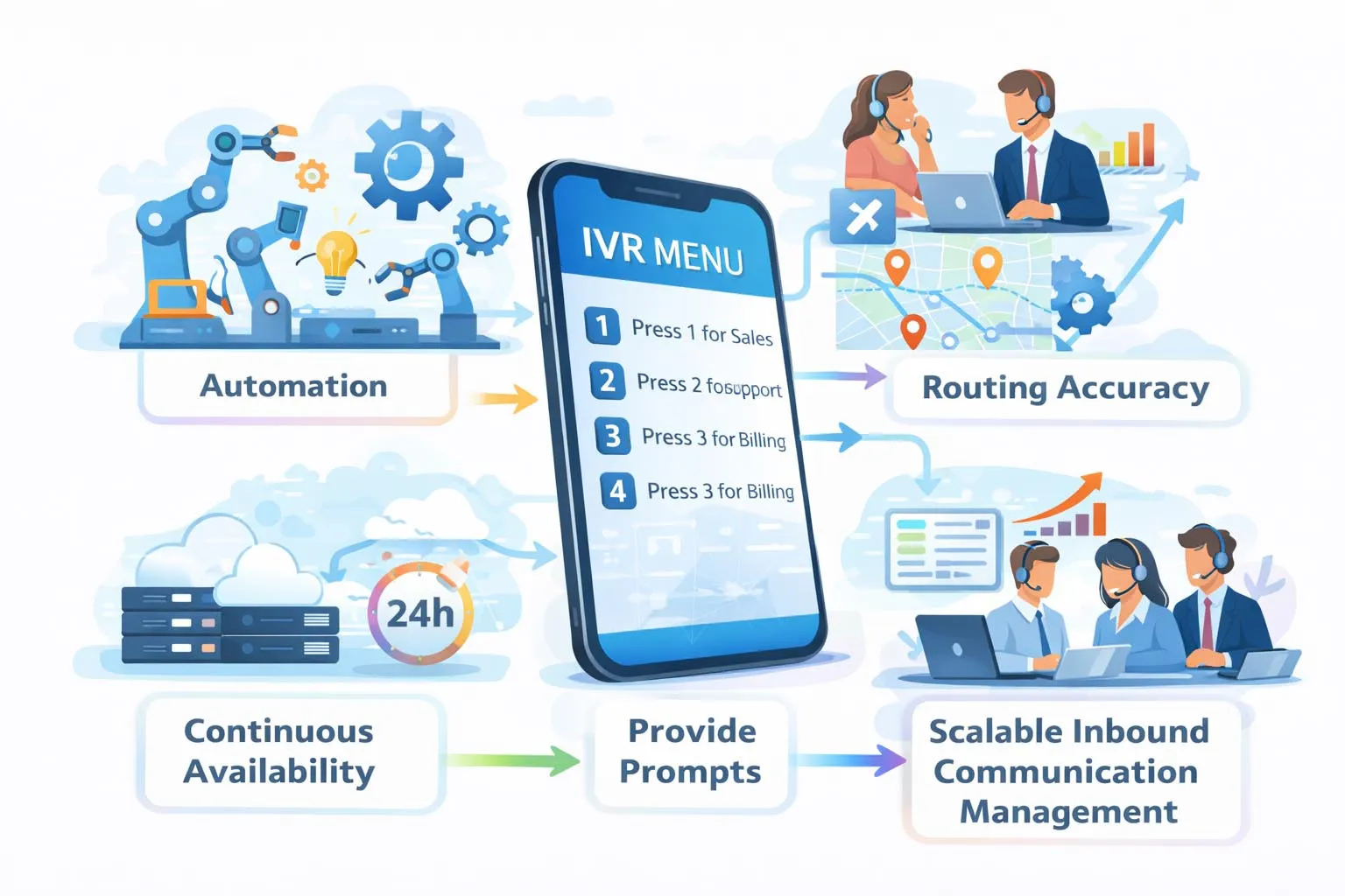 Domaines d’application de la réponse vocale interactive : service client, santé, banque, logistique et communications d’entreprise