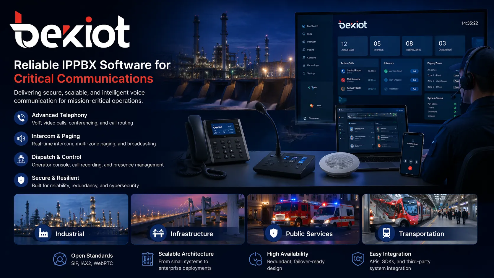 Becke IPPBX Software Overview: Traditional PBX Capabilities Plus Industrial Communication Functions