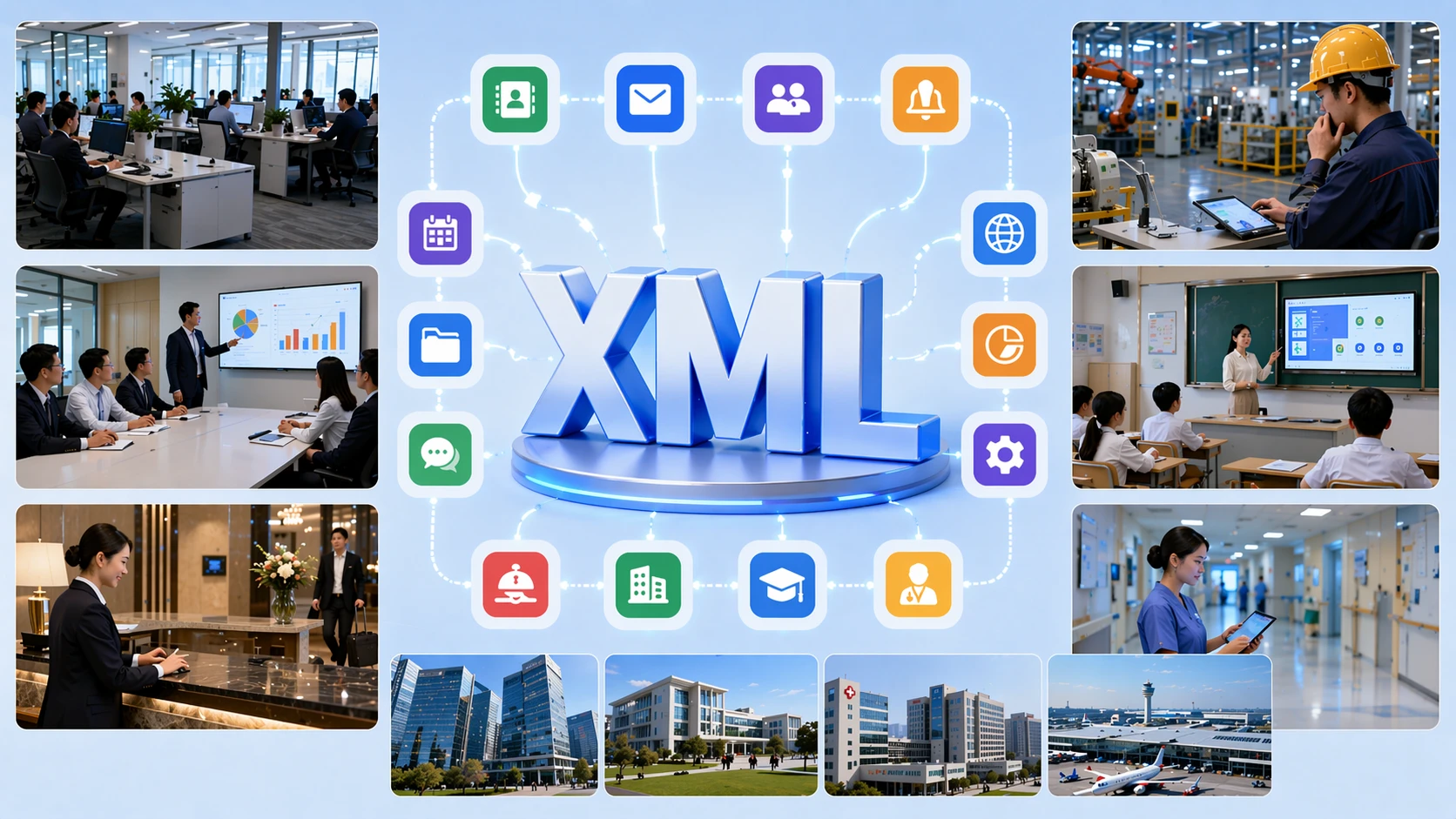 Casos de uso de XML Browser en despliegues de téléphones IP entrepriseriales, hoteleros, sanitarios e industriales