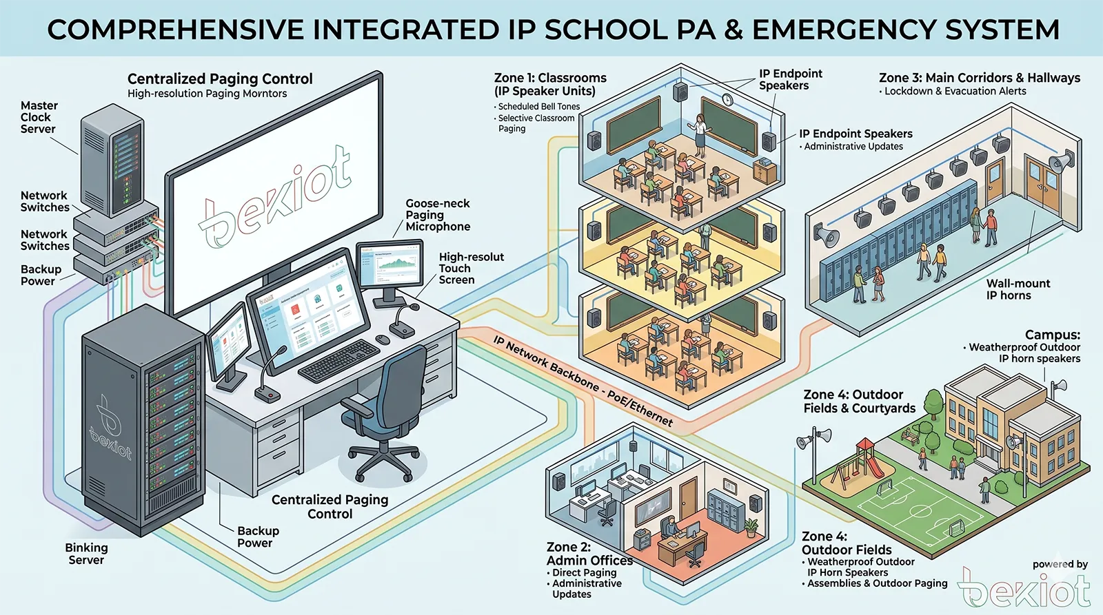 What Is a School PA System? Features, Benefits, and Applications