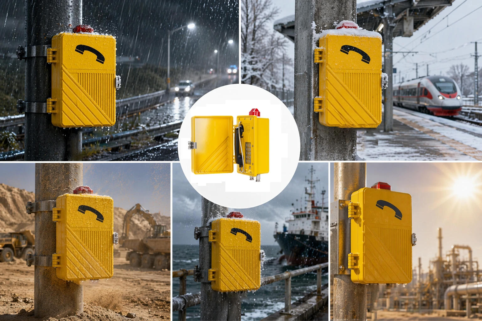 Dispositifs de communication étanches utilisés dans des environnements de transport, industriels et de sécurité publique