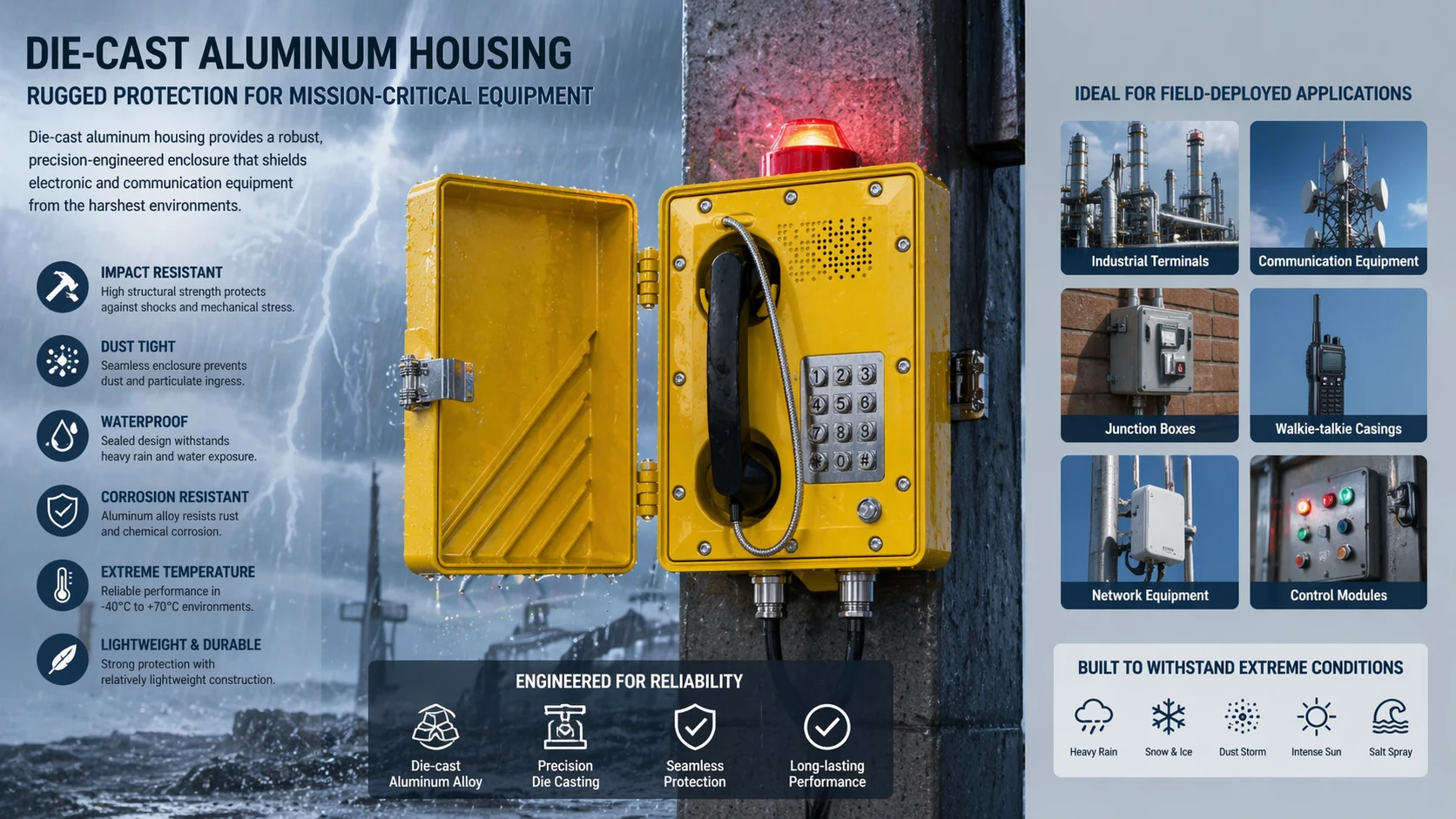 Qu'est-ce qu'un boîtier en aluminium moulé sous pression ? Normes, indices de protection et applications