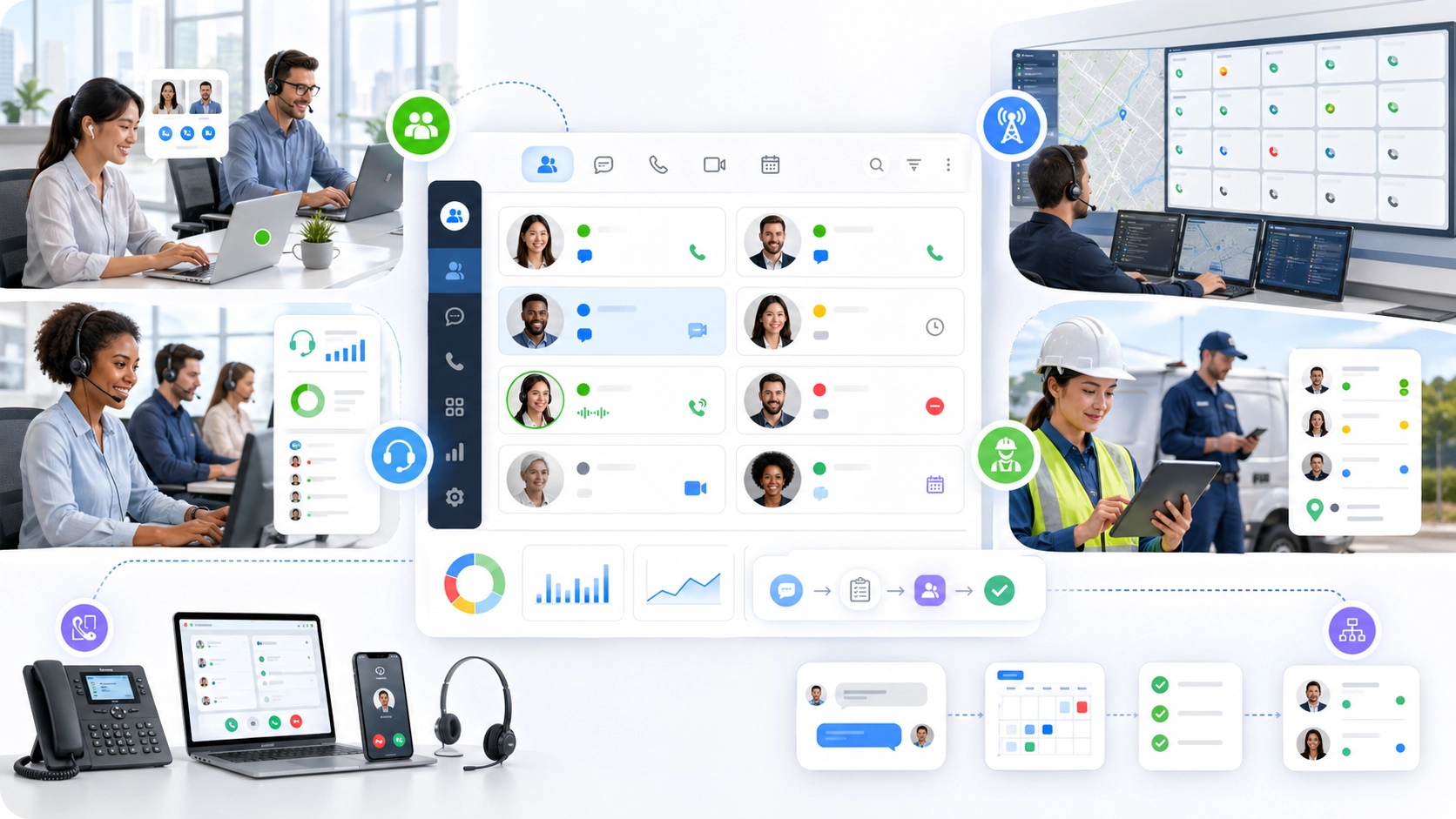Presence améliorant le routage des appels les décisions de transfert et la disponibilité des opérateurs dans une interface de communications unifiées