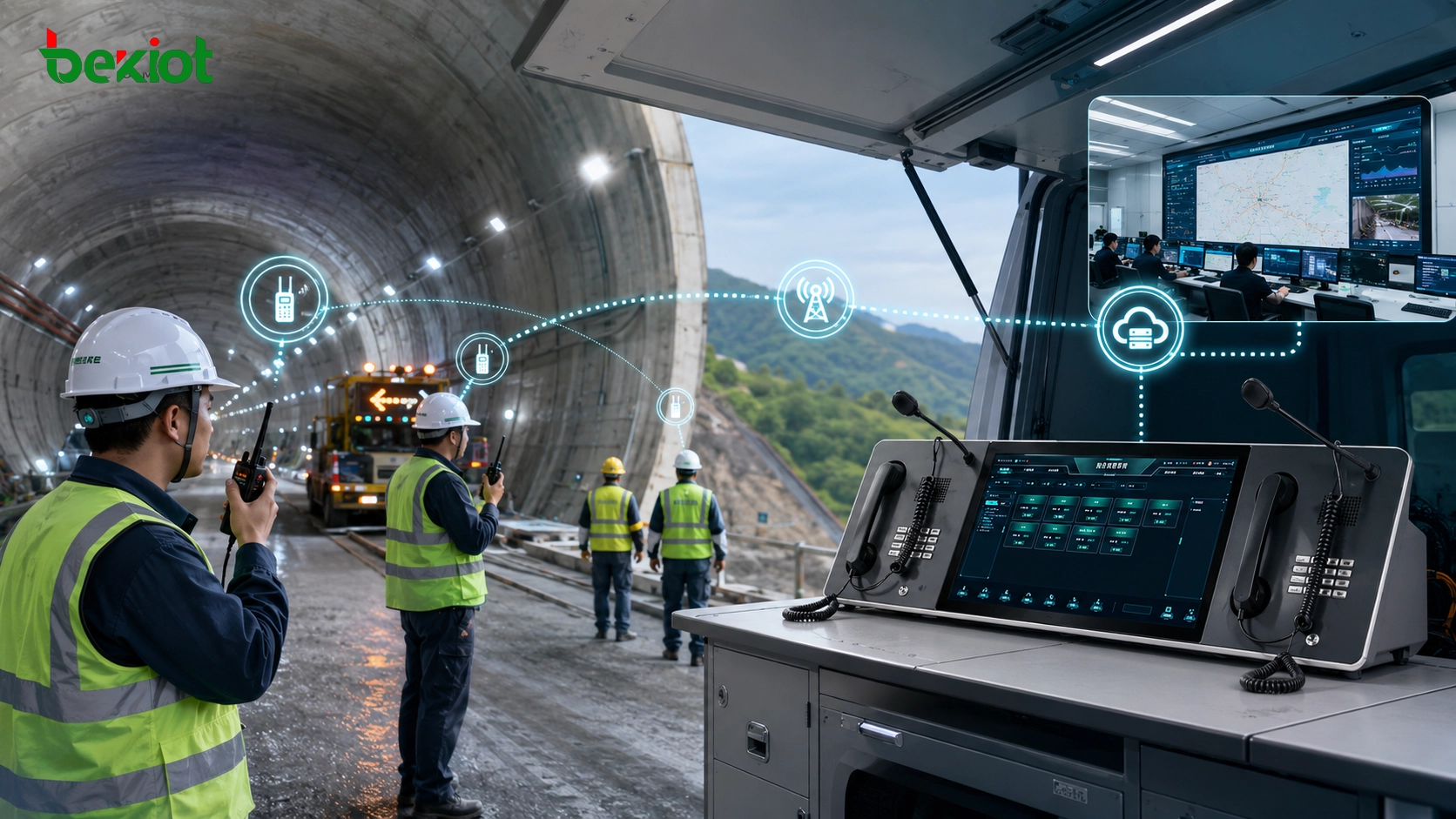 Solution de communication d’urgence en tunnel : relier les équipes terrain au centre de commandement