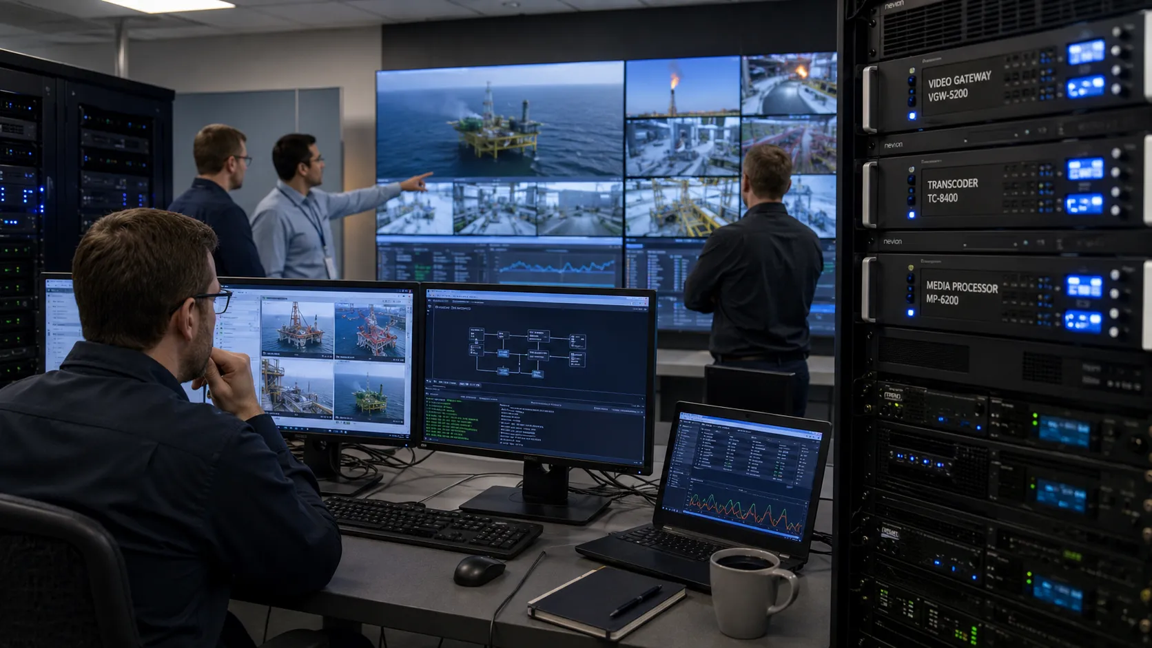 Intégration vidéo de communications unifiées avec flux caméra passerelle vidéo serveur de transcodage affichage du centre de commandement et vérification de compatibilité