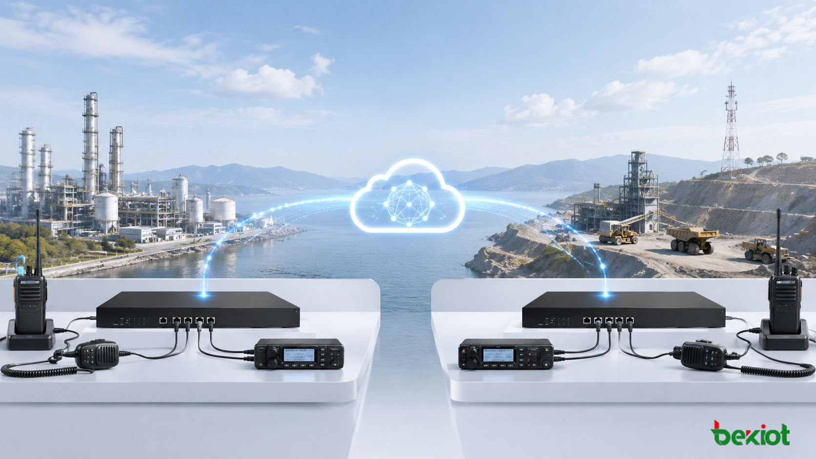 Solution d’interconnexion de talkies-walkies interrégionale avec passerelle ROIP