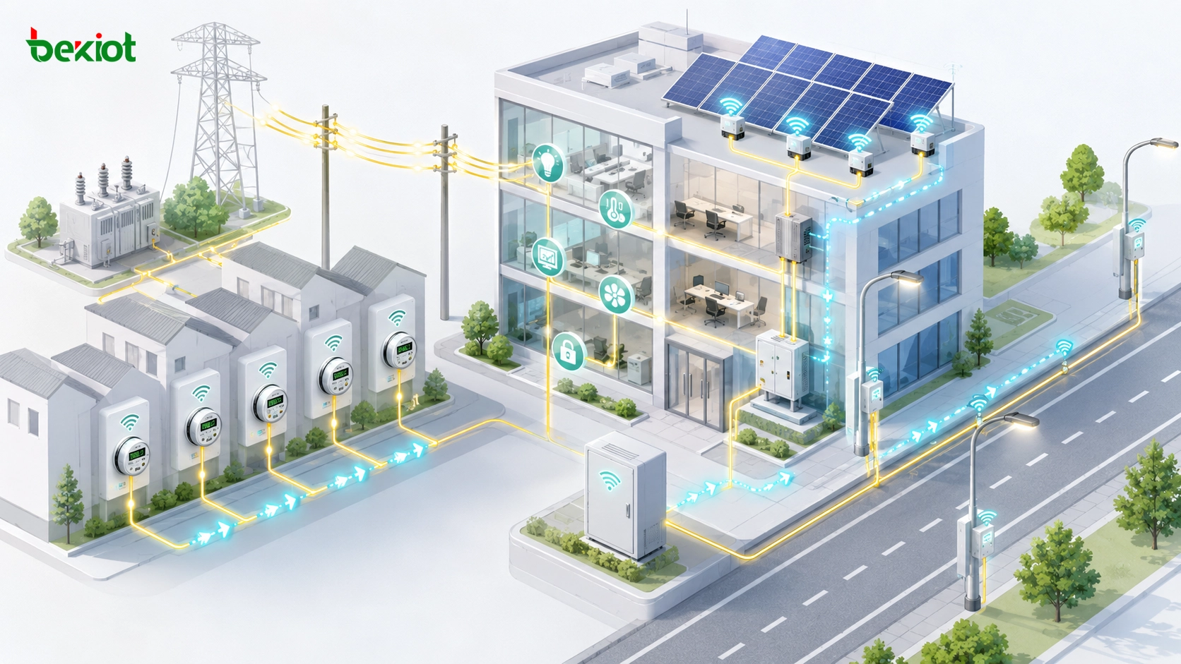 Applications de communication par courant porteur dans les compteurs intelligents l’éclairage public l’automatisation des bâtiments et la surveillance de micro-onduleurs solaires