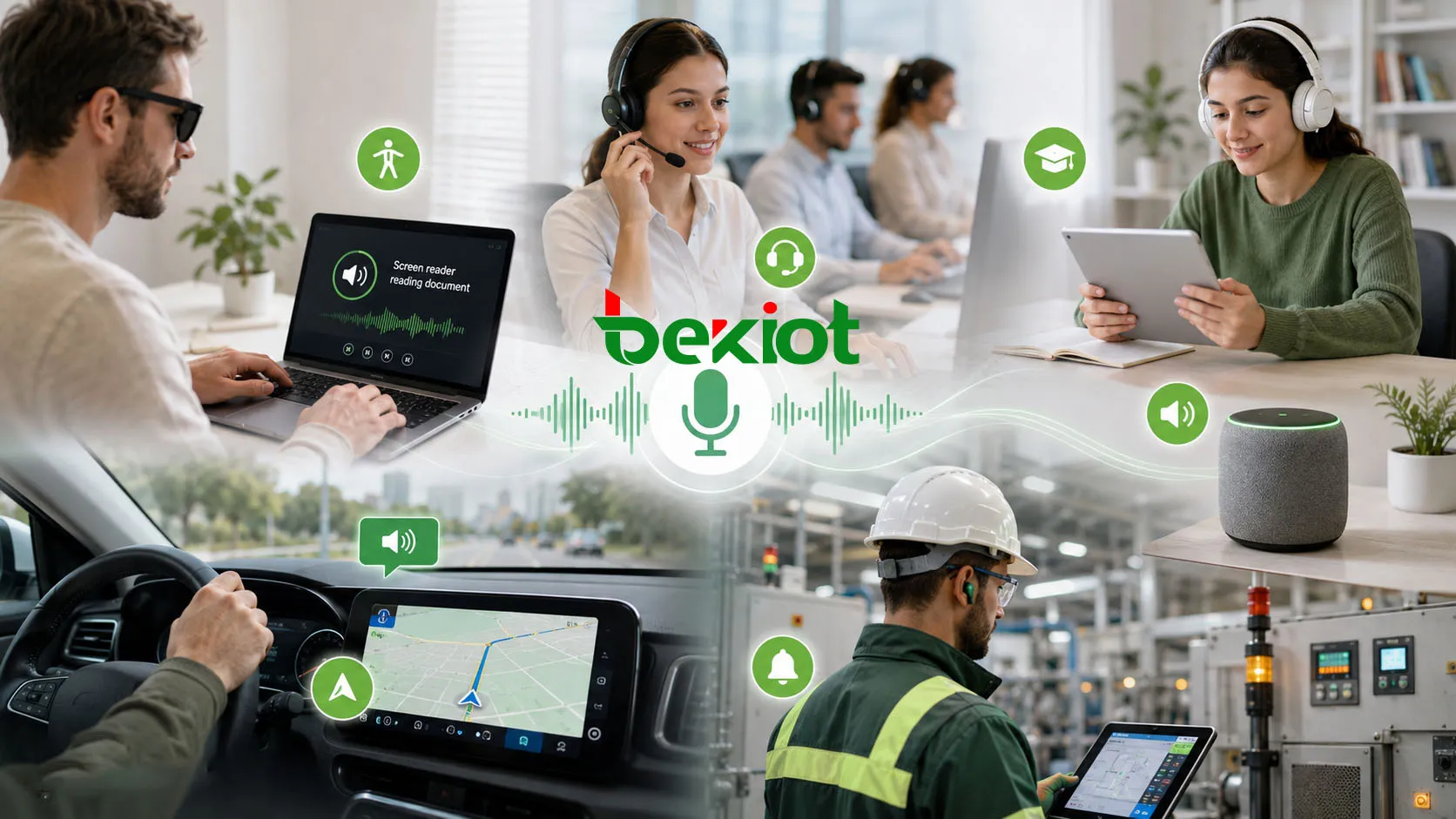 Applications de la synthèse vocale dans l’accessibilité, les lecteurs d’écran, l’IVR, le service client, l’e-learning, la navigation, les appareils intelligents et les alertes industrielles
