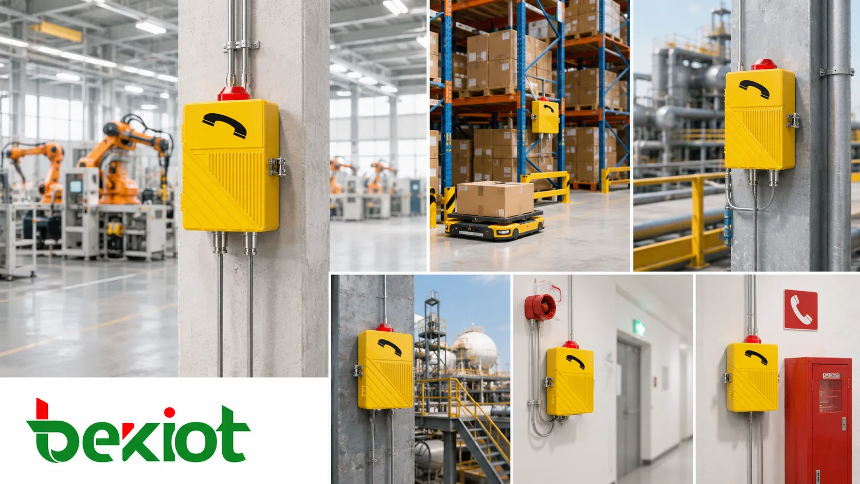 Applications des balises stroboscopiques dans l'industrie manufacturière, la logistique d'entrepôt, les zones dangereuses, les points de communication d'urgence et les systèmes de sécurité des installations