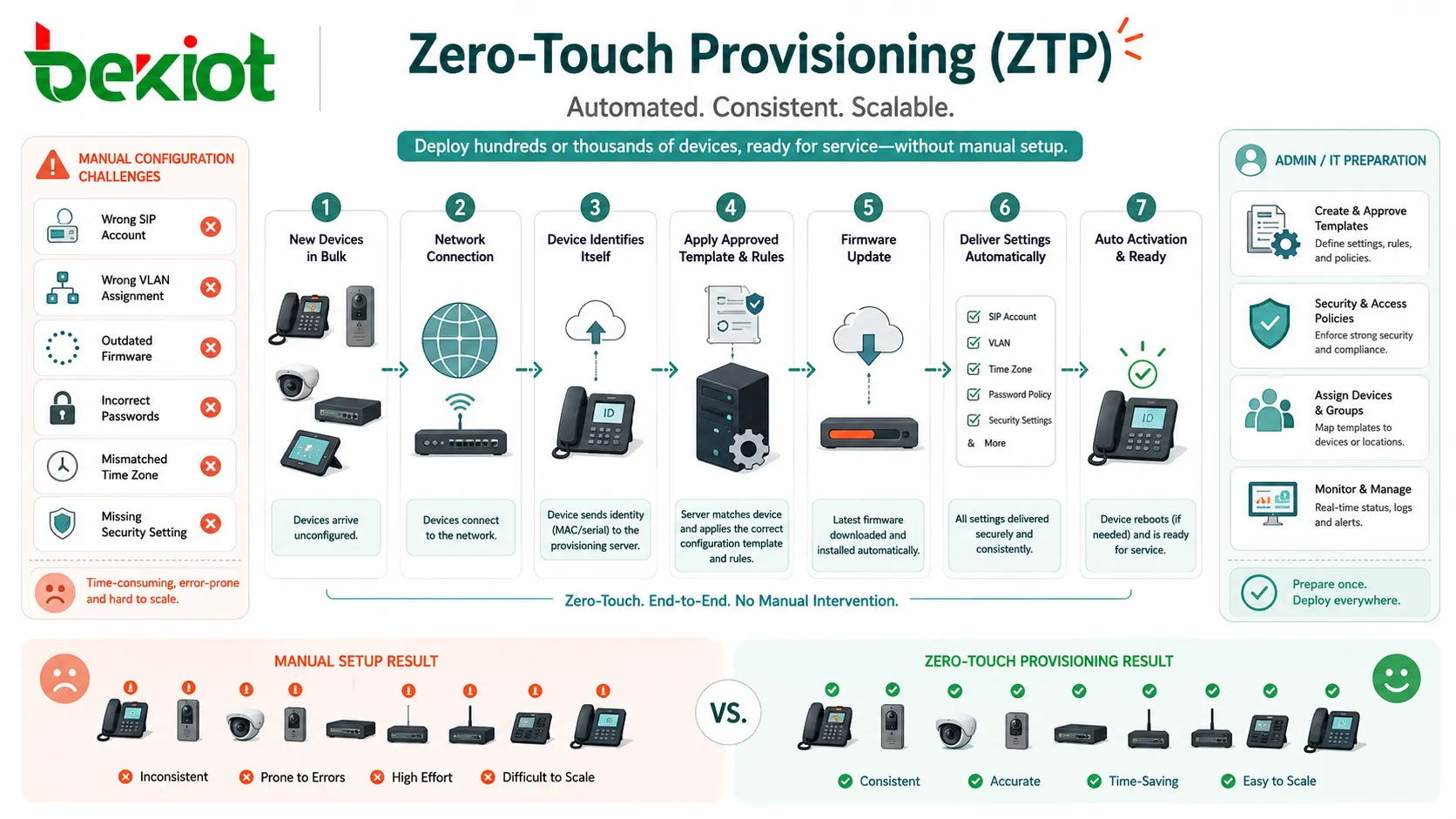 Qu’est-ce que le Zero Touch Deployment (ZTP) ? Dans quels scénarios est-il généralement déployé ?