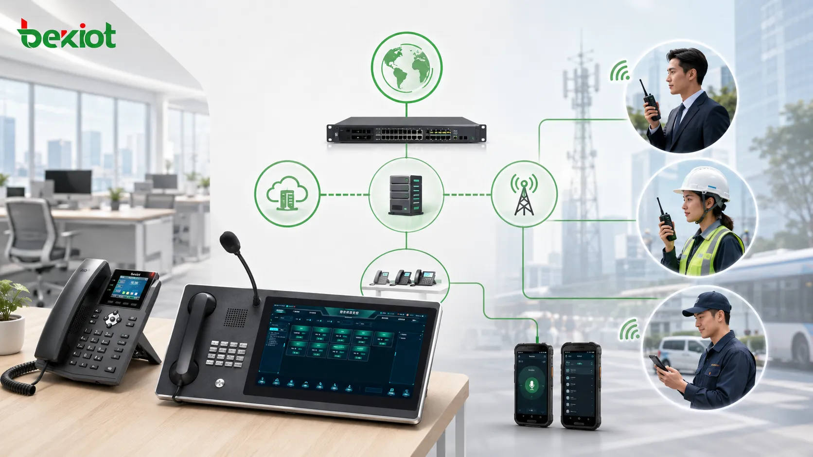 Comment les systèmes téléphoniques étendent le PTT sans fil et le bureau mobile