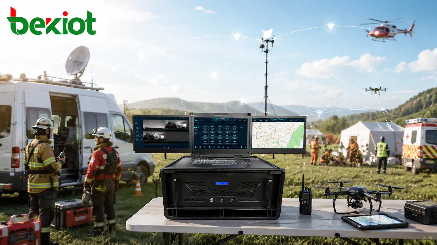 Comment réaliser une communication d’urgence sur le terrain sans station de base ?
