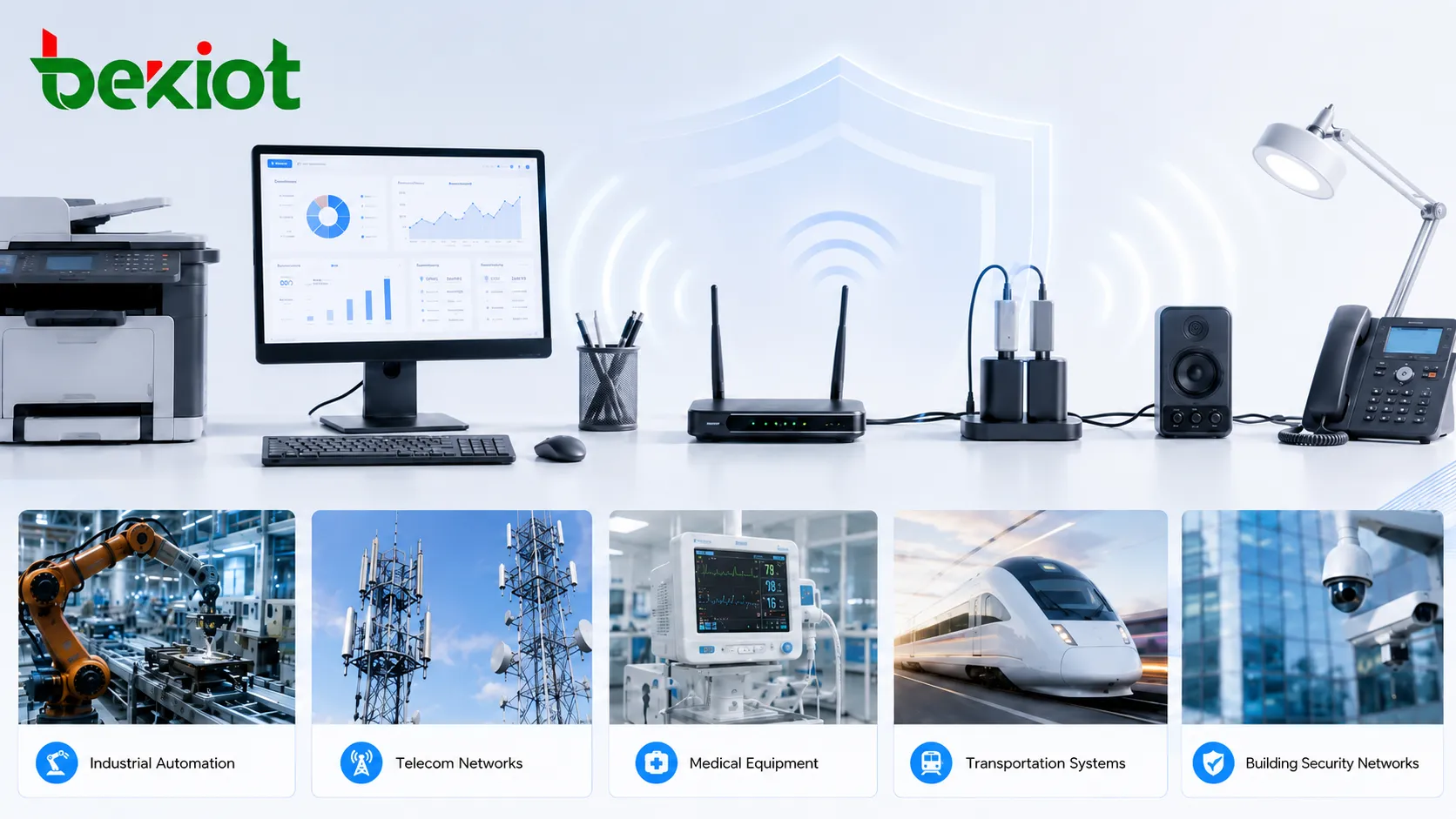 Applications EMI dans automatisation industrielle télécommunications équipements médicaux systèmes de transport et réseaux de sécurité bâtiment