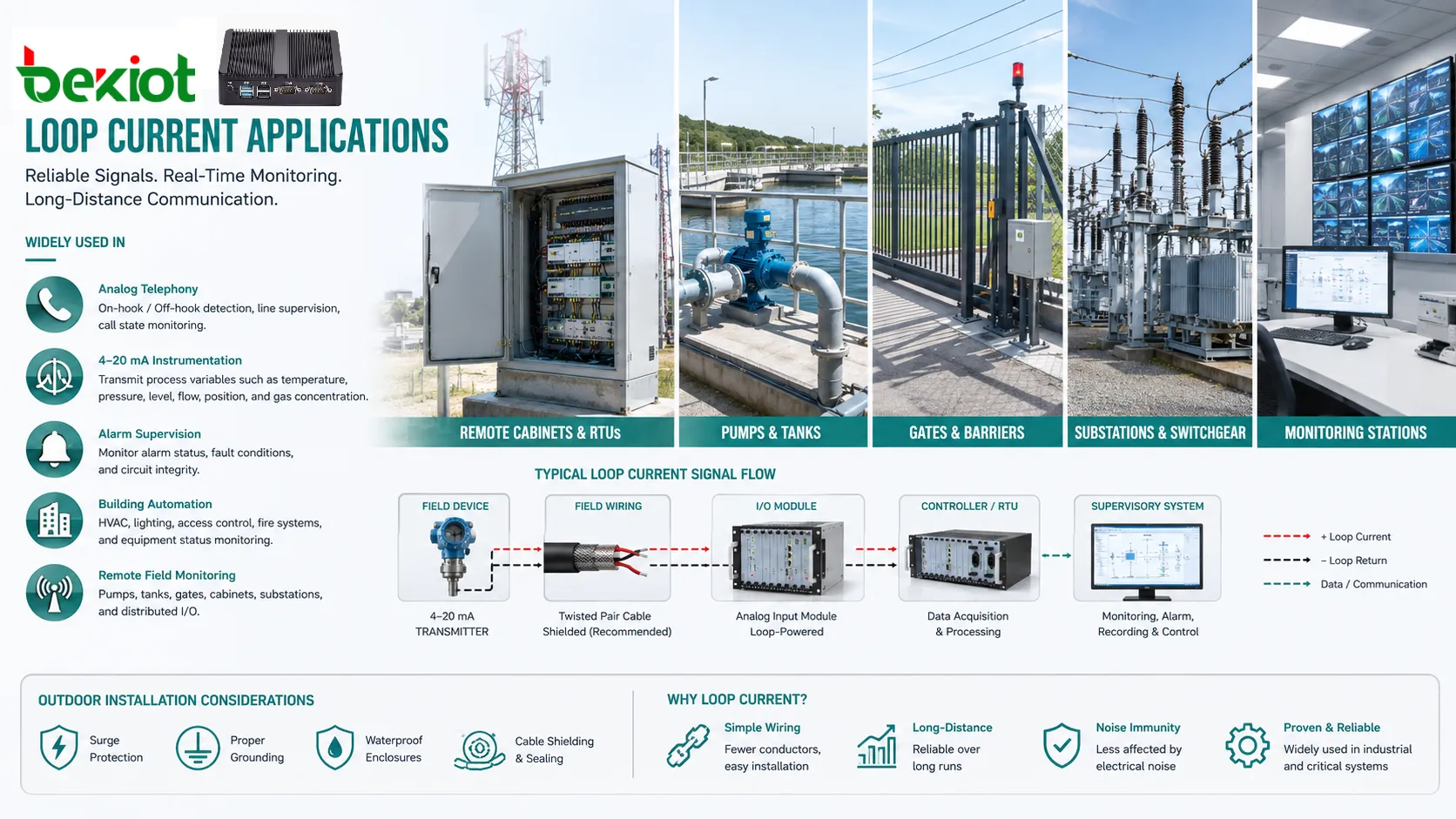Applications du courant de boucle en téléphonie analogique instrumentation 4 à 20 mA supervision d’alarme et automatisation bâtiment