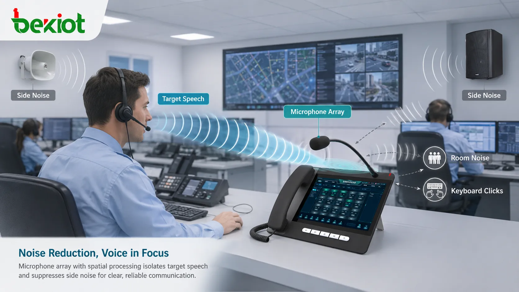 Comment fonctionne un réseau de microphones ?