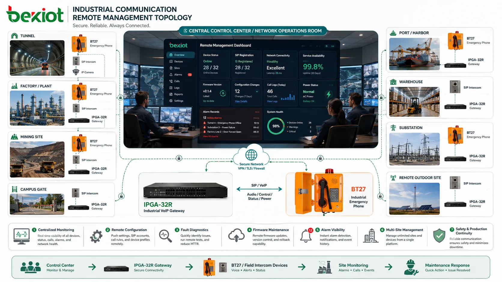 La méthode de gestion à distance des équipements de communication industriels