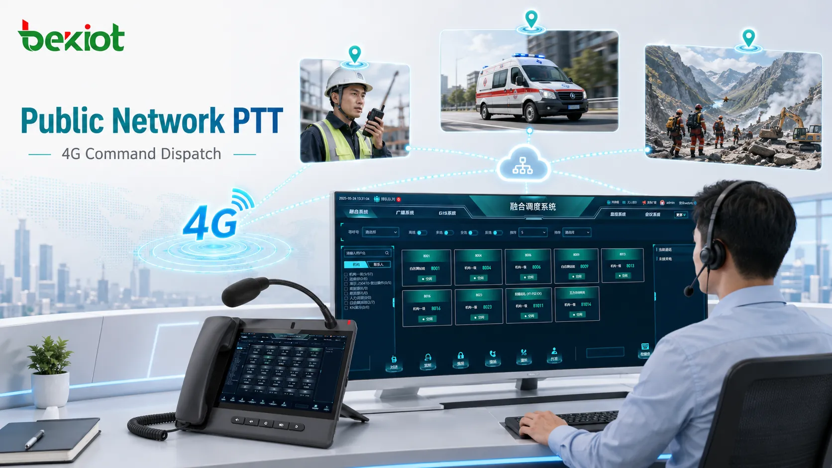 PTT sur réseau public pour la distribution des commandes : une solution évolutive pour la coordination mobile d'urgence