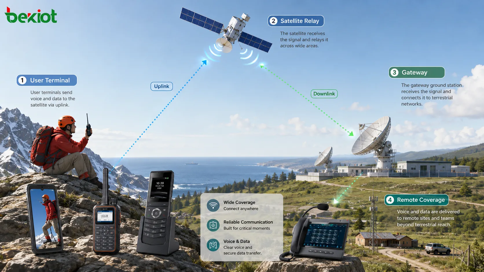 Fonctionnement de la communication par satellite : portée de couverture et cas d’utilisation