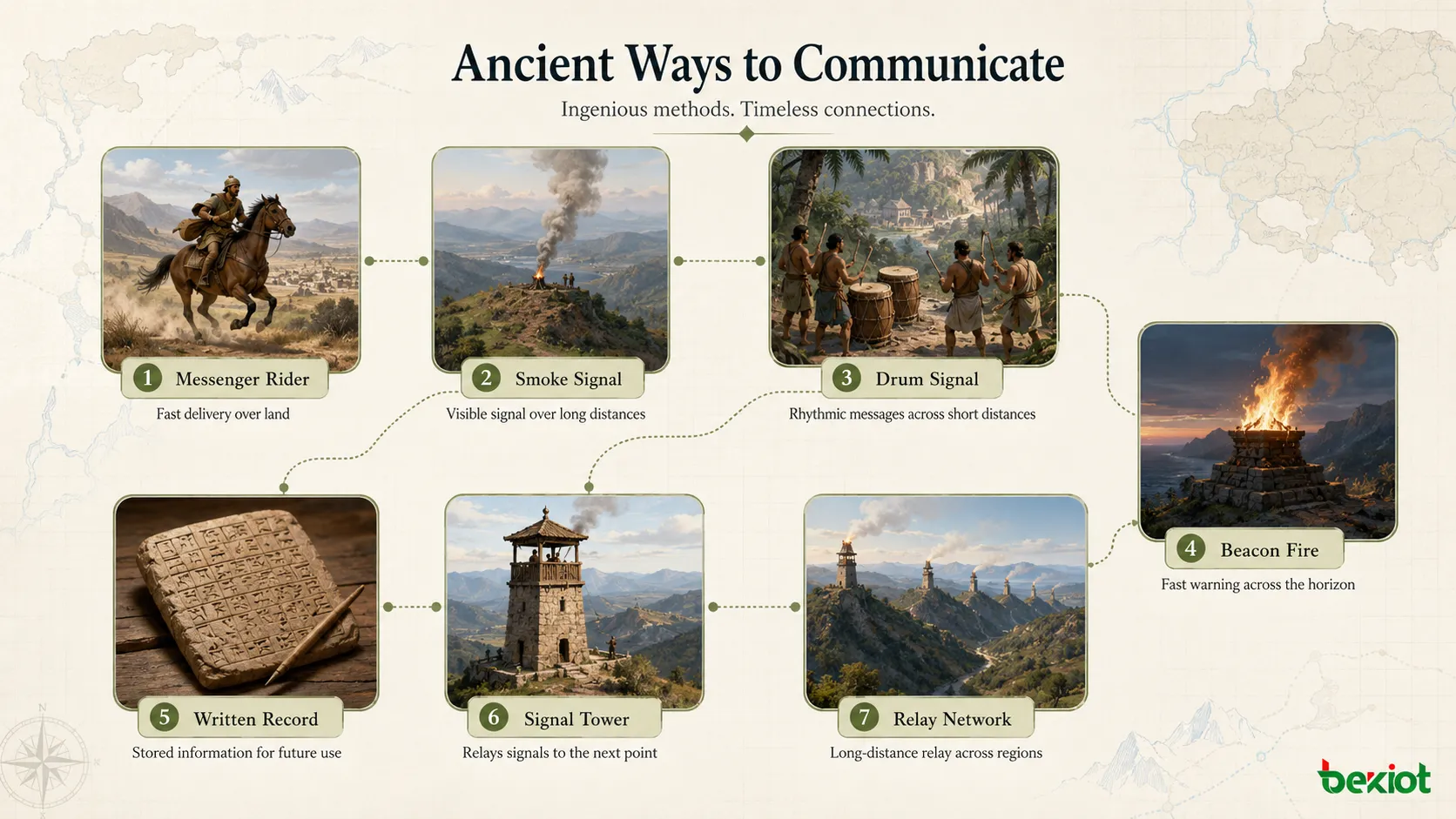 Méthodes anciennes de communication : principaux types et caractéristiques essentielles