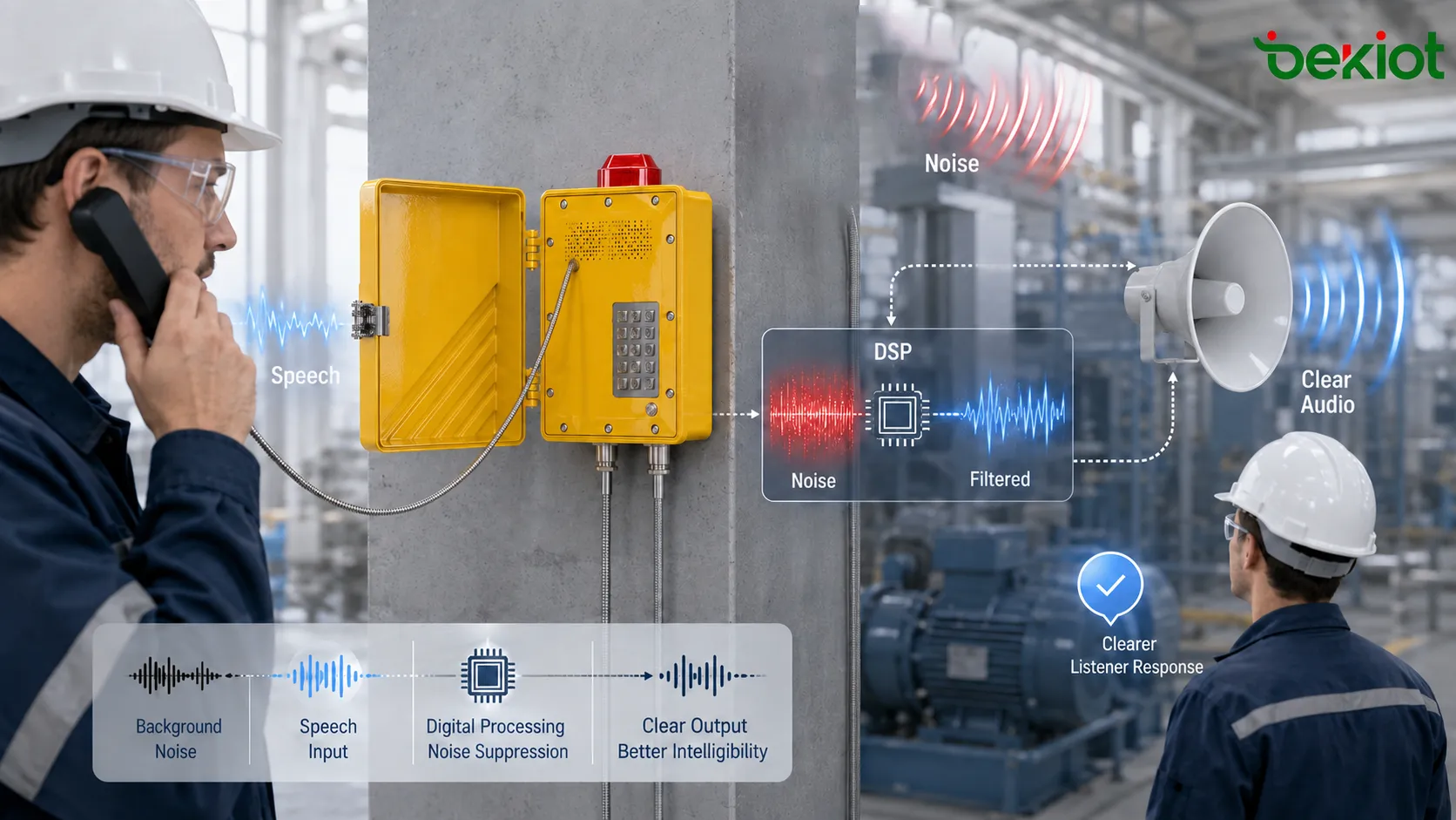 PA et interphonie de tunnel avec réduction acoustique du bruit haut-parleurs point d’urgence ventilation circulation contrôle d’écho et annonce d’évacuation claire