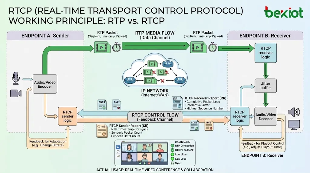 Qu'est-ce que le protocole de contrôle de transport en temps réel (RTCP) ? Comment ça fonctionne