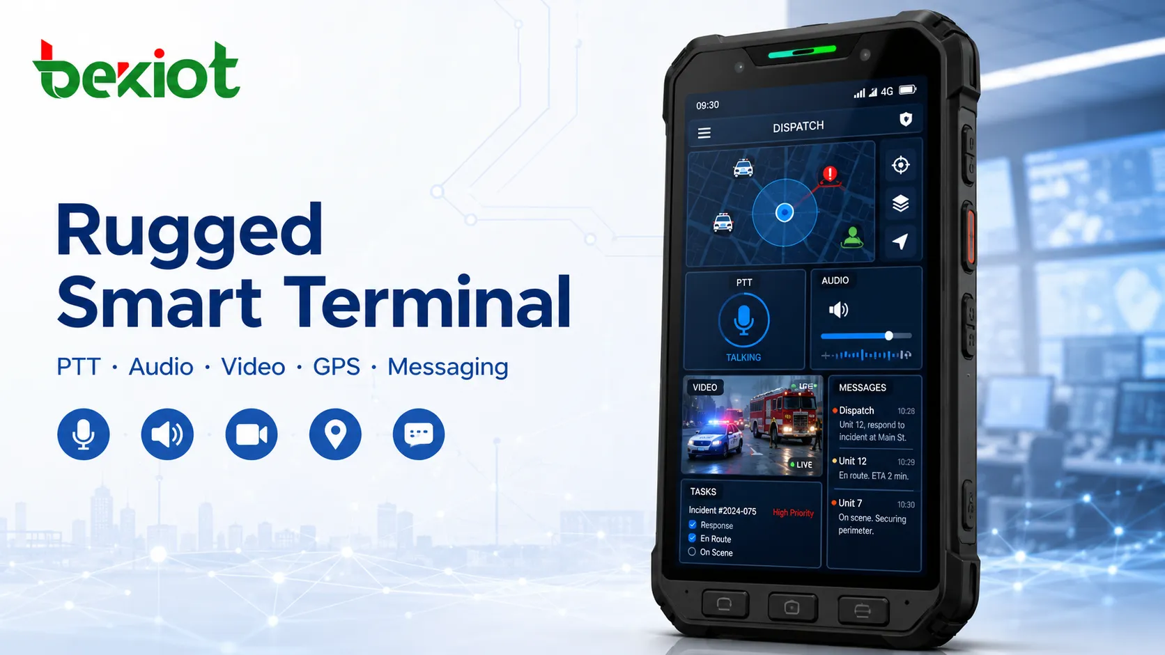Interface de terminal intelligent robuste pour la répartition de commandement d'urgence