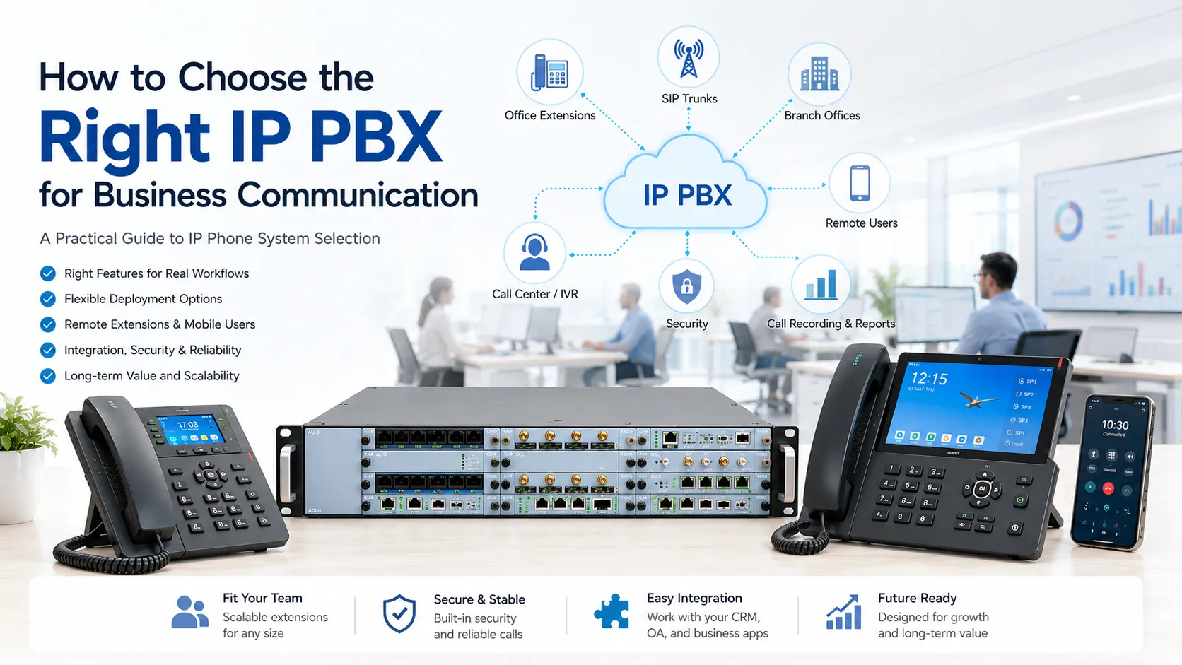 Comment choisir le central IP PBX adapté à la communication d'entreprise
