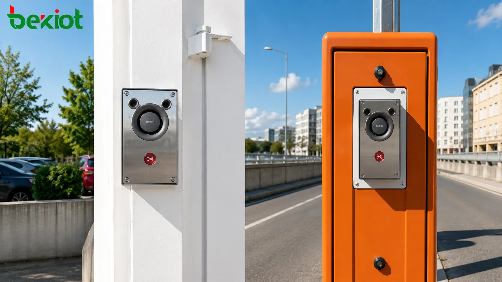 Interphone vidéo BHP-SOSA12 installé à l’accès d’un tunnel pour les communications d’urgence extérieures et la vérification vidéo