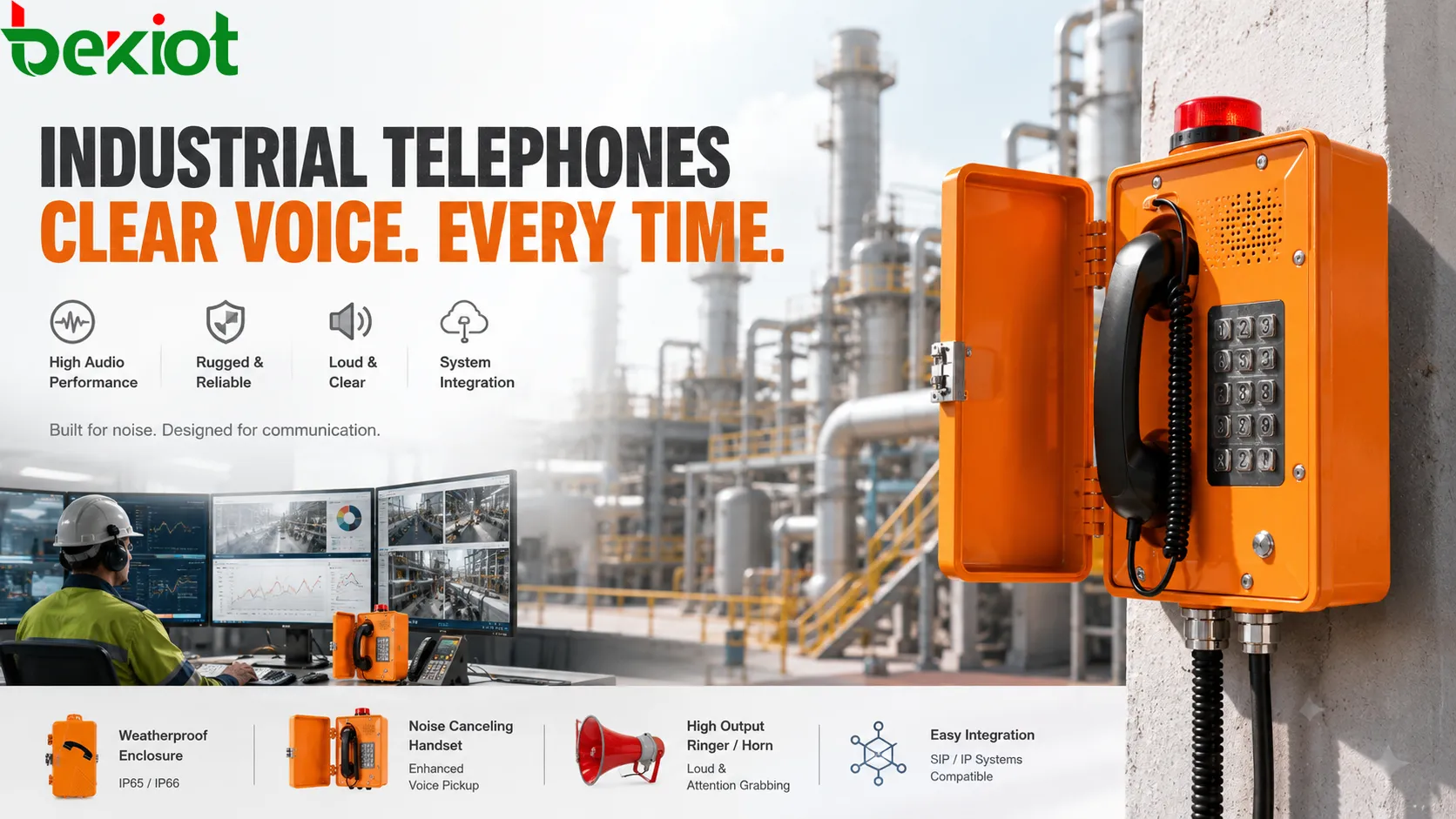 Pourquoi les téléphones industriels améliorent-ils la clarté de la voix ?