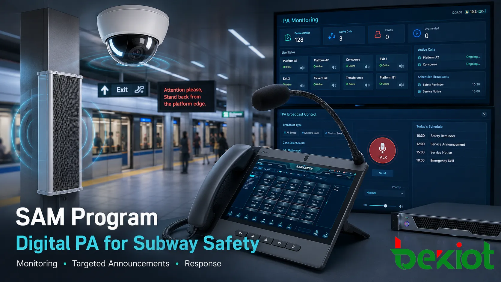 Programme SAM et rôle de la sonorisation numérique dans la sécurité des stations de métro