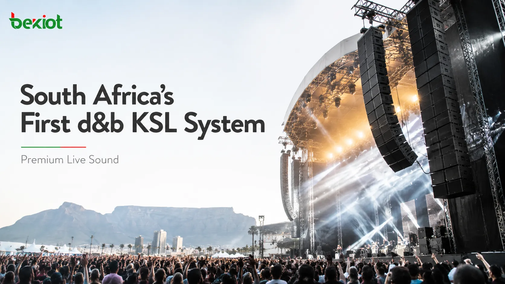 Le premier système d&b KSL d’Afrique du Sud et l’essor du sonorisation live haut de gamme
