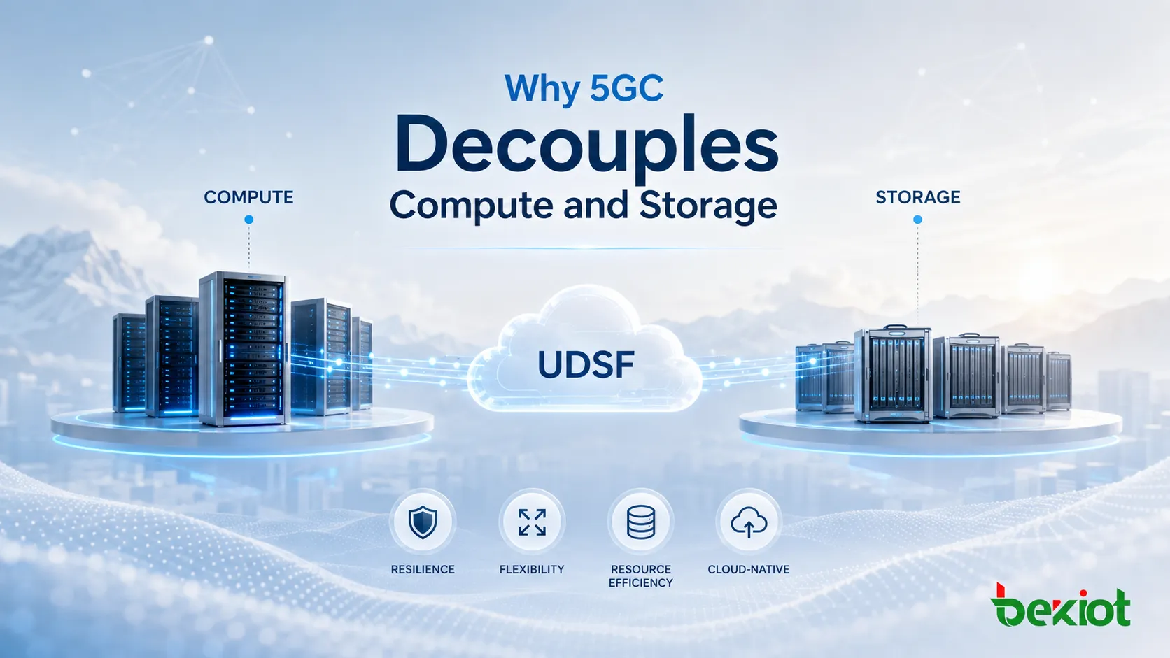 Pourquoi la 5GC découple-t-elle le calcul et le stockage ?