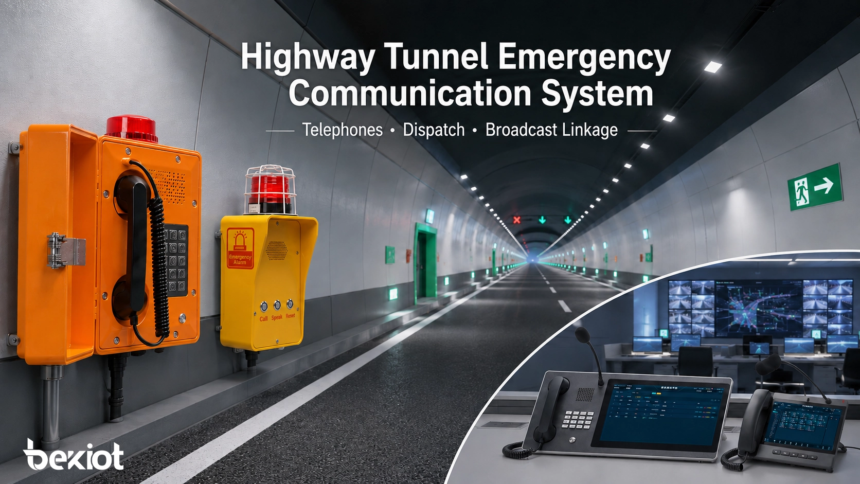 Solution Intégrée de Communication d’Urgence et de Dispatch pour Tunnels Routiers