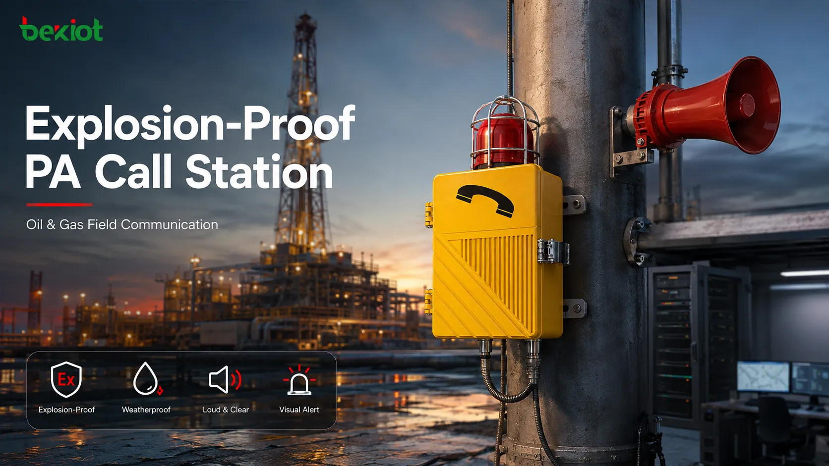 Pourquoi est-il impératif d’équiper les opérations pétrolières et gazières de postes d’appel et de sonorisation antidéflagrants ?