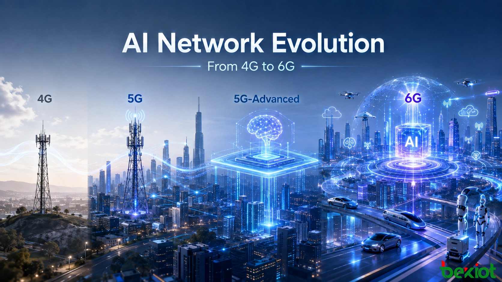 Comment l'IA remodèle les réseaux mobiles de la 4G à la 6G