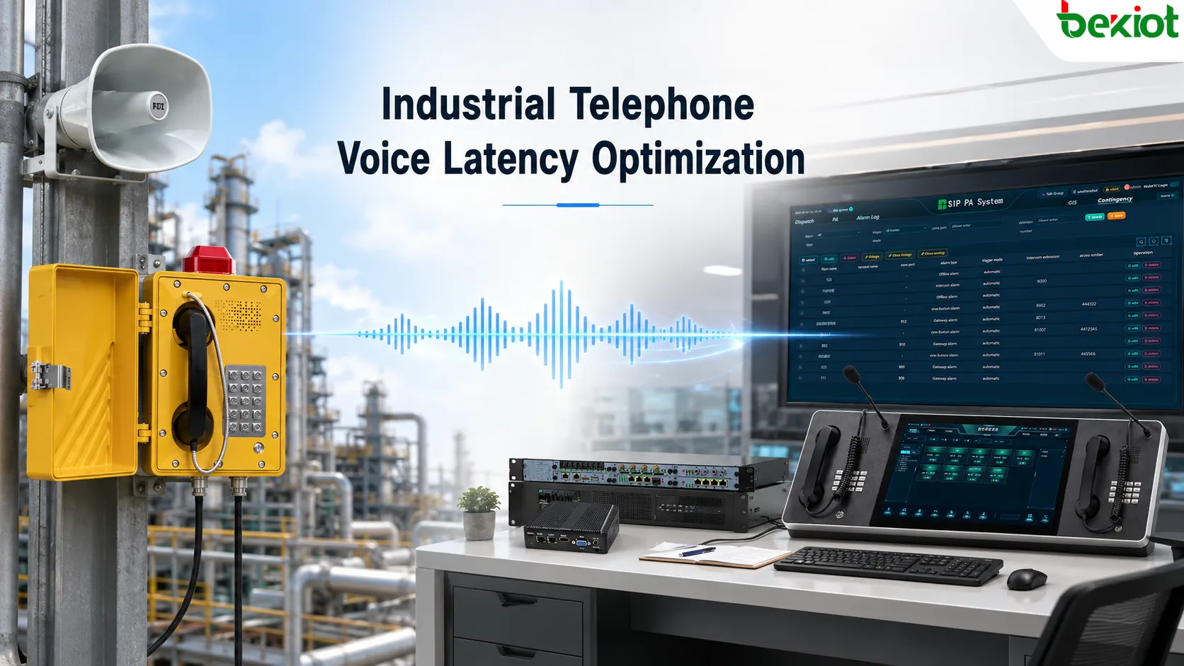 Optimisation de la latence vocale des téléphones industriels : conception de bout en bout du terminal à la plateforme