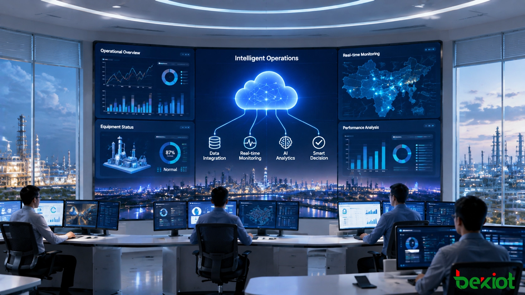 Plateforme d'information d'entreprise intelligente soutenant la gestion numérique, l'analyse de données et les opérations commerciales connectées