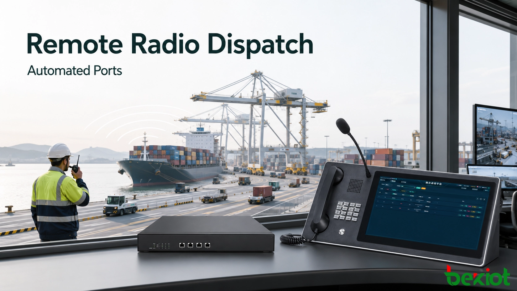Répartition radio à distance pour les ports automatisés : une solution pratique avec passerelle RoIP
